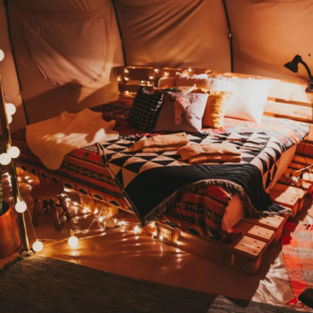How to fall asleep faster naturally — night scene with moon